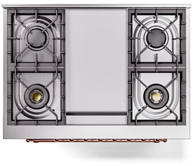 Ilve UN36FNMPMGP Graphite Matte With Copper Knobs, Natural Gas