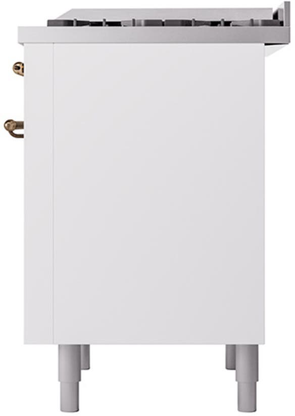 Ilve UN36FQNMPWHB White With Bronze Knobs, Natural Gas