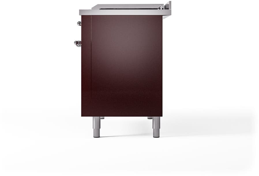 Ilve UN48FQNMPBUCLP Burgundy With Chrome Knobs, Liquid Propane