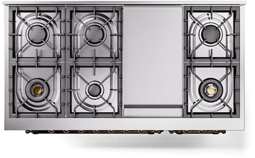 Ilve UN48FQNMPMGB Graphite Matte With Bronze Knobs, Natural Gas