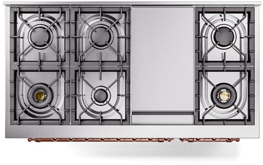 Ilve UN48FQNMPRAPLP Ral Custom Color With Copper Knobs, Liquid Propane