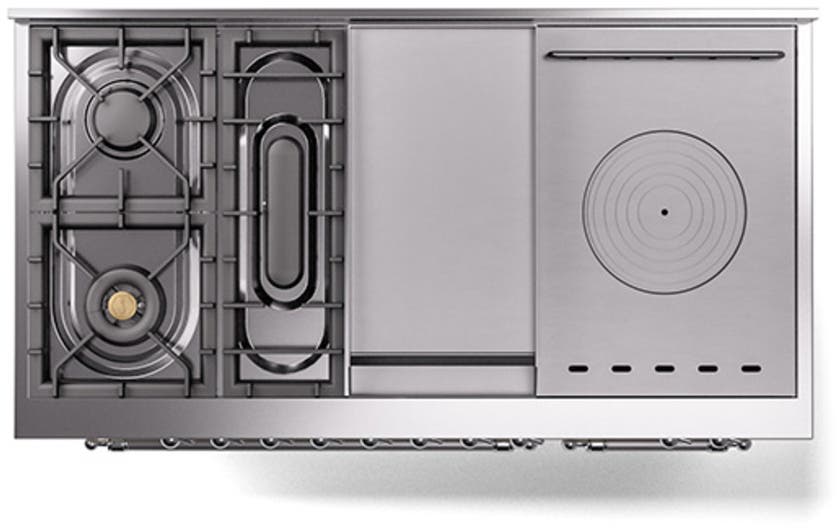 Ilve UN48FSQNMPAWC Antique White With Chrome Knobs, Natural Gas