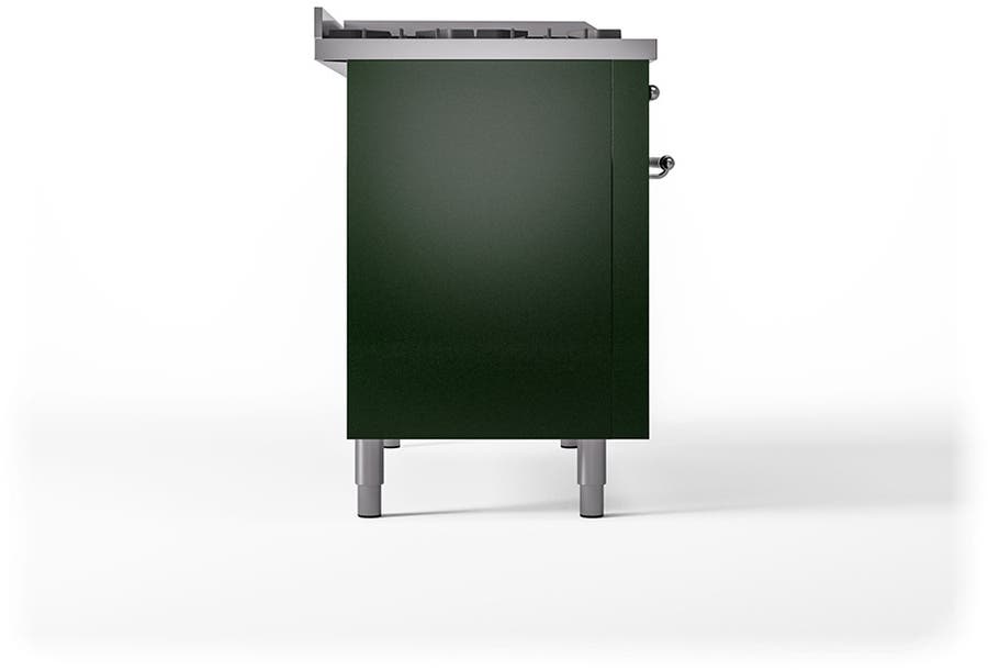 Ilve UN48FSQNMPEGC Emerald Green With Chrome Knobs, Natural Gas