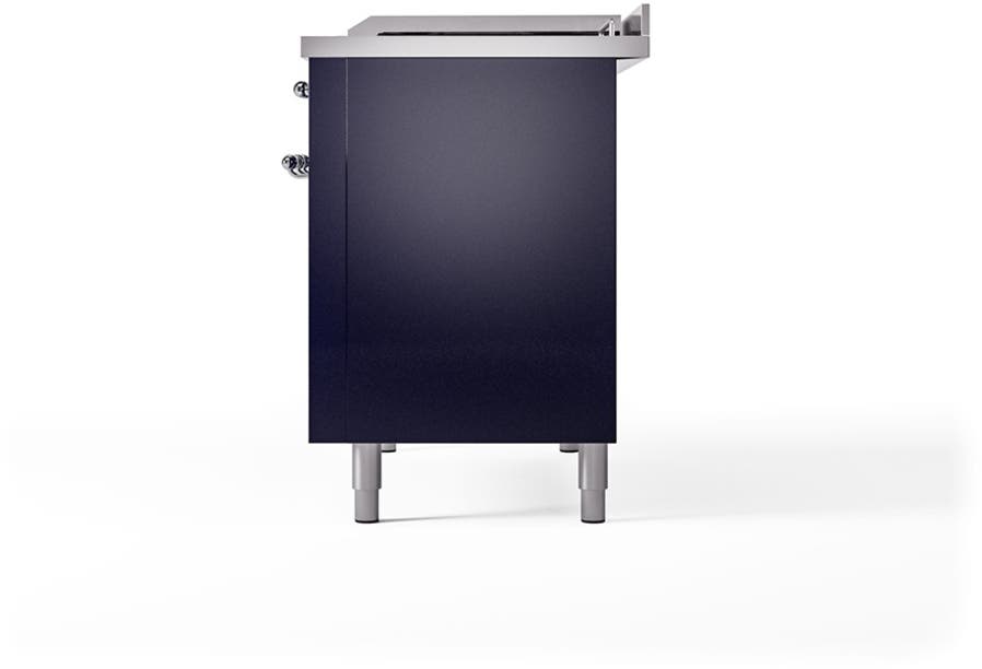 Ilve UN48FSQNMPMBC Midnight Blue With Chrome Knobs, Natural Gas
