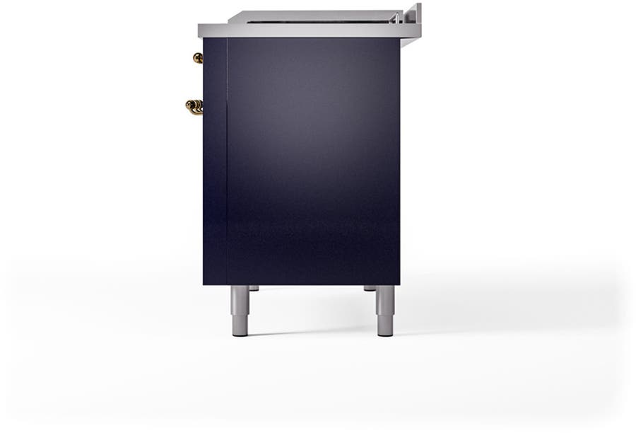Ilve UN48FSQNMPMBG Midnight Blue With Brass Knobs, Natural Gas