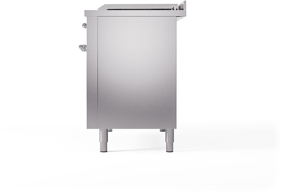 Ilve UN48FSQNMPSSC Stainless Steel With Chrome Knobs, Natural Gas