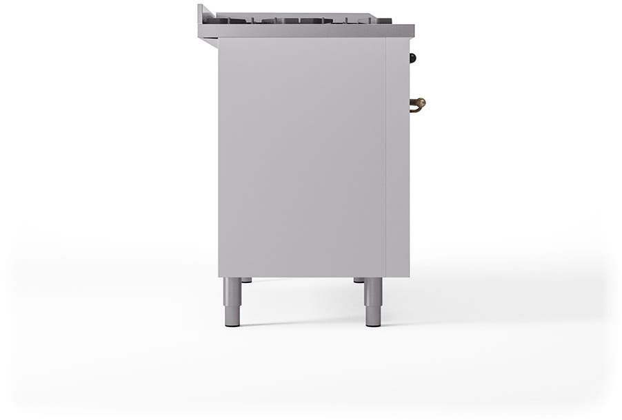 Ilve UN48FSQNMPWHB White With Bronze Knobs, Natural Gas