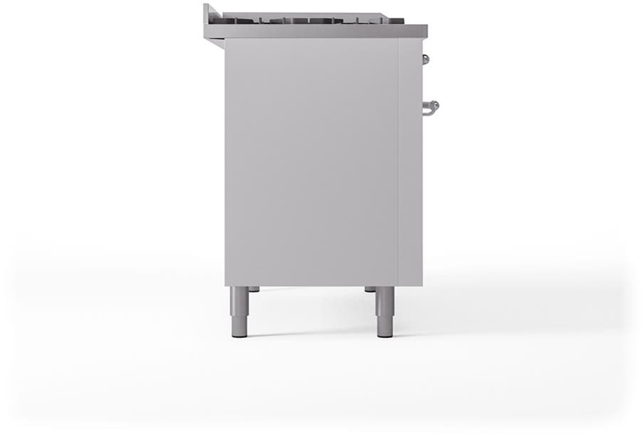 Ilve UN48FSQNMPWHC White With Chrome Knobs, Natural Gas