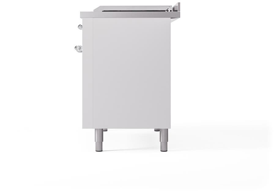 Ilve UN48FSQNMPWHC White With Chrome Knobs, Natural Gas