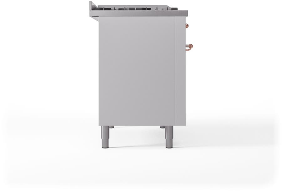 Ilve UN48FSQNMPWHPLP White With Copper Knobs, Liquid Propane