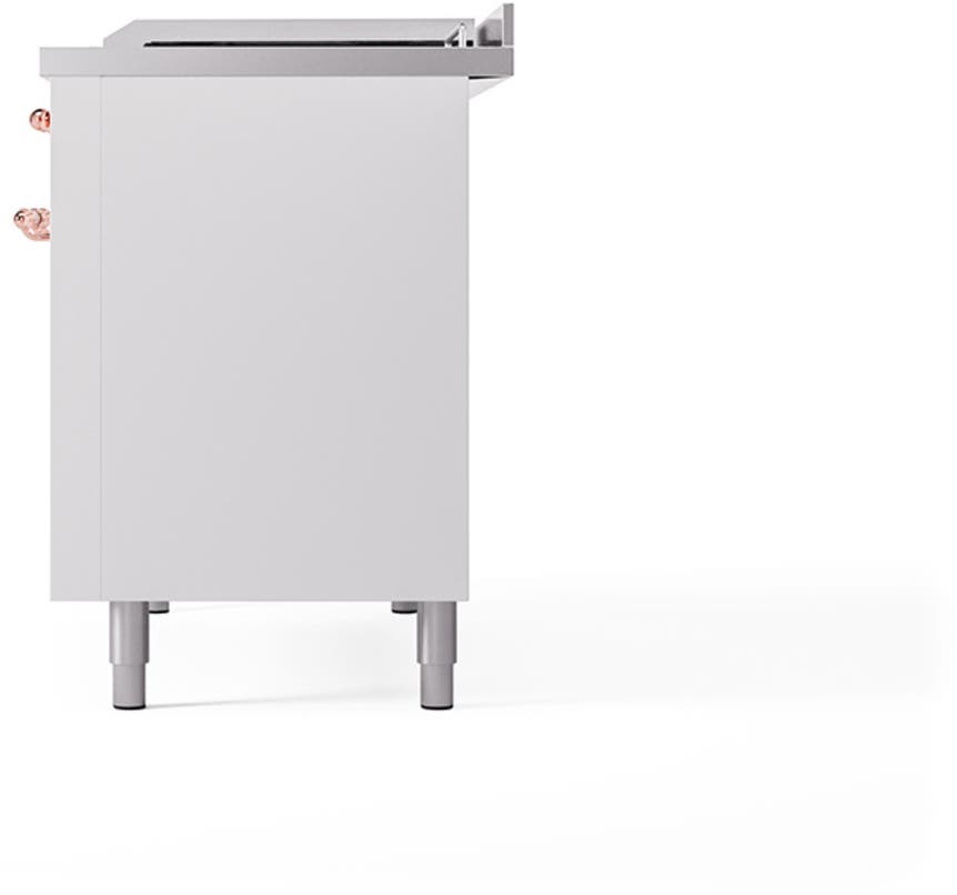 Ilve UN48FSQNMPWHPLP White With Copper Knobs, Liquid Propane