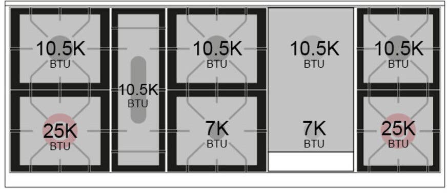 Ilve UN60FNMPBUBLP Burgundy With Bronze Knobs, Liquid Propane