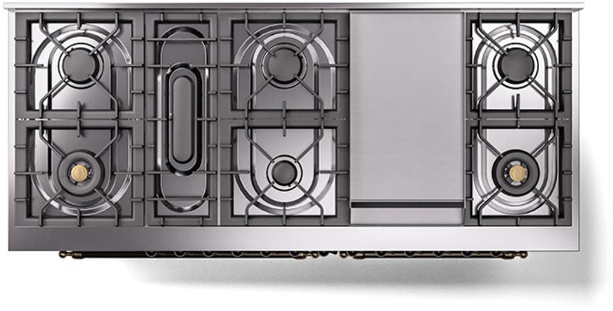 Ilve UN60FNMPEGBLP Emerald Green With Bronze Knobs, Liquid Propane