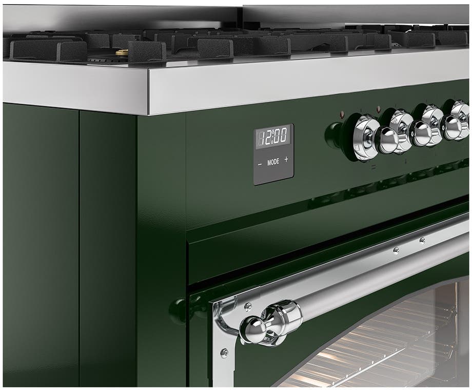 Ilve UN60FNMPEGCLP Emerald Green With Chrome Knobs, Liquid Propane