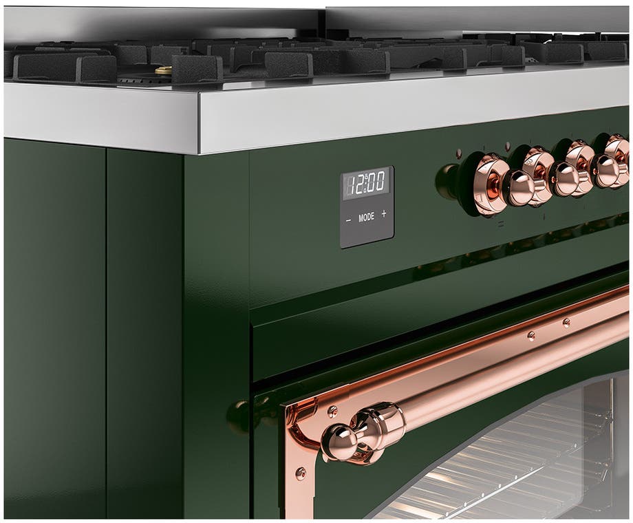 Ilve UN60FNMPEGP Emerald Green With Copper Knobs, Natural Gas