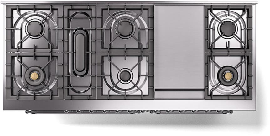 Ilve UN60FNMPSSCLP Stainless Steel With Chrome Knobs, Liquid Propane