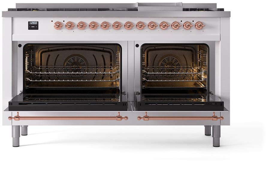 Ilve UN60FNMPWHP White With Copper Knobs, Natural Gas