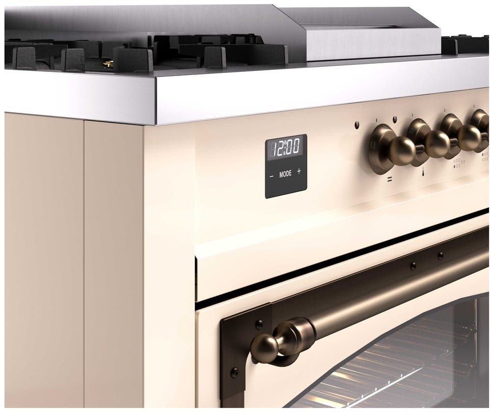 Ilve UN60FSNMPAWB Antique White With Bronze Knobs, Natural Gas