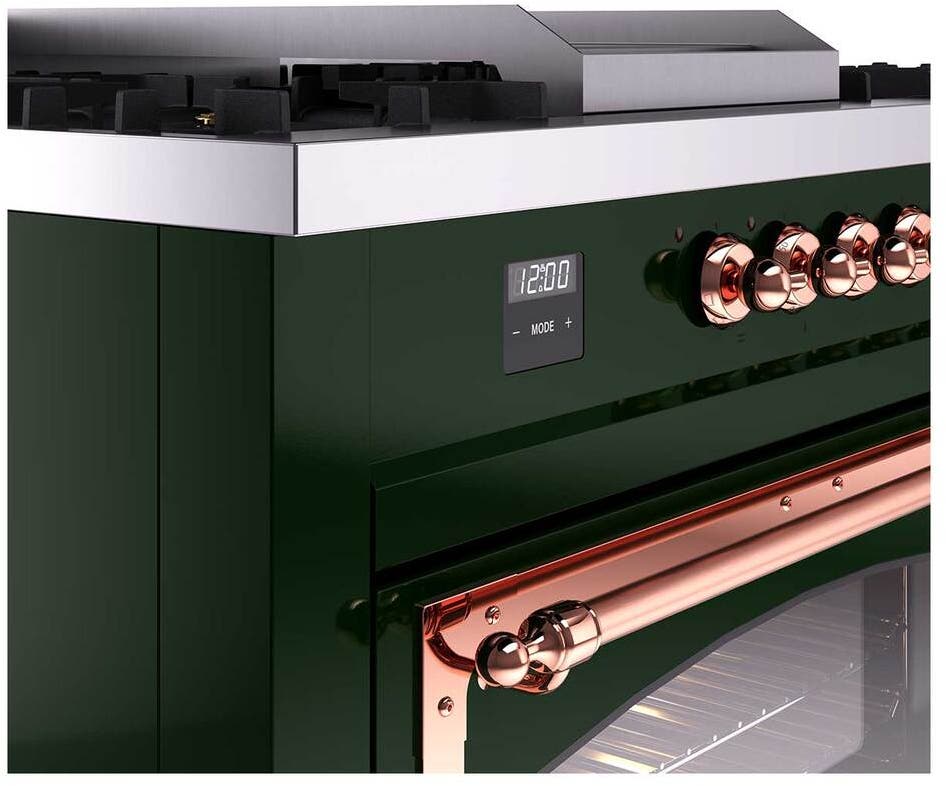 Ilve UN60FSNMPEGPLP Emerald Green With Copper Knobs, Liquid Propane