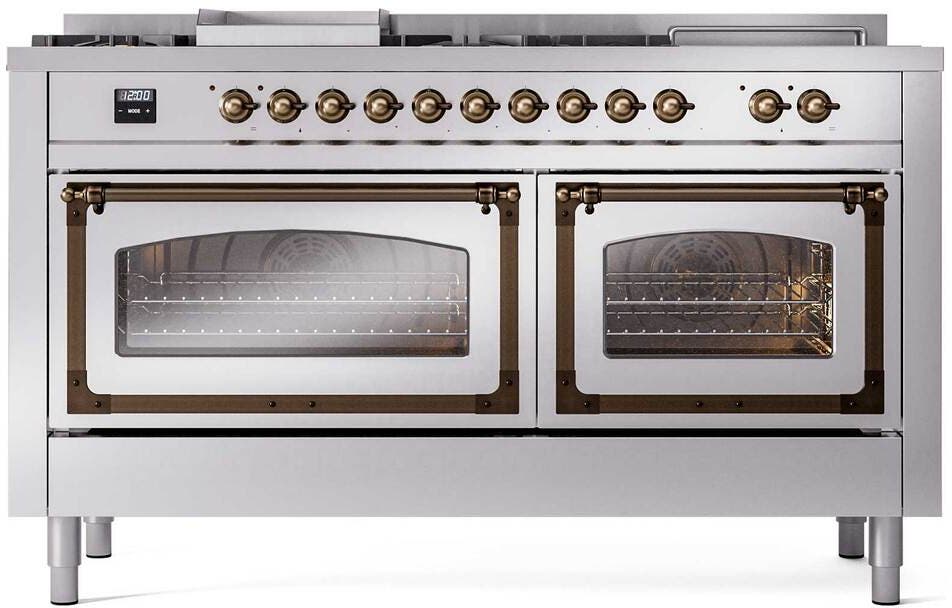 Ilve UN60FSNMPSSB Stainless Steel With Bronze Knobs, Natural Gas