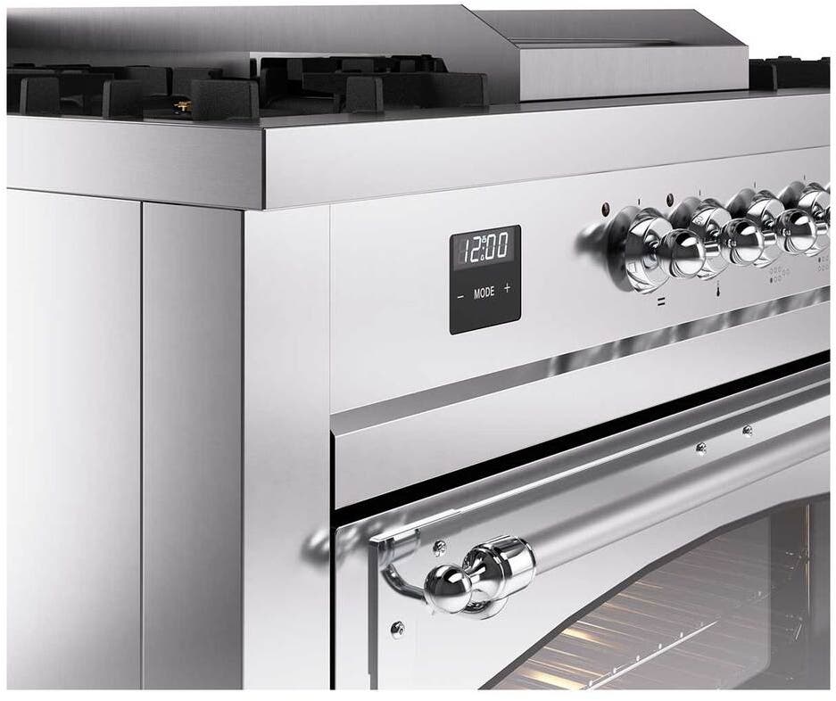 Ilve UN60FSNMPSSCLP Stainless Steel With Chrome Knobs, Liquid Propane