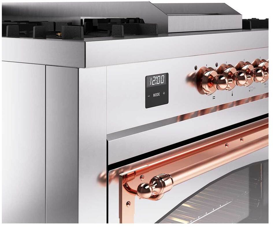 Ilve UN60FSNMPSSPLP Stainless Steel With Copper Knobs, Liquid Propane