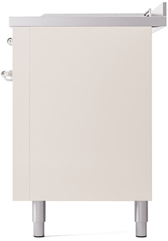 Ilve UN60FSQNMPAWC Antique White With Chrome Knobs, Natural Gas