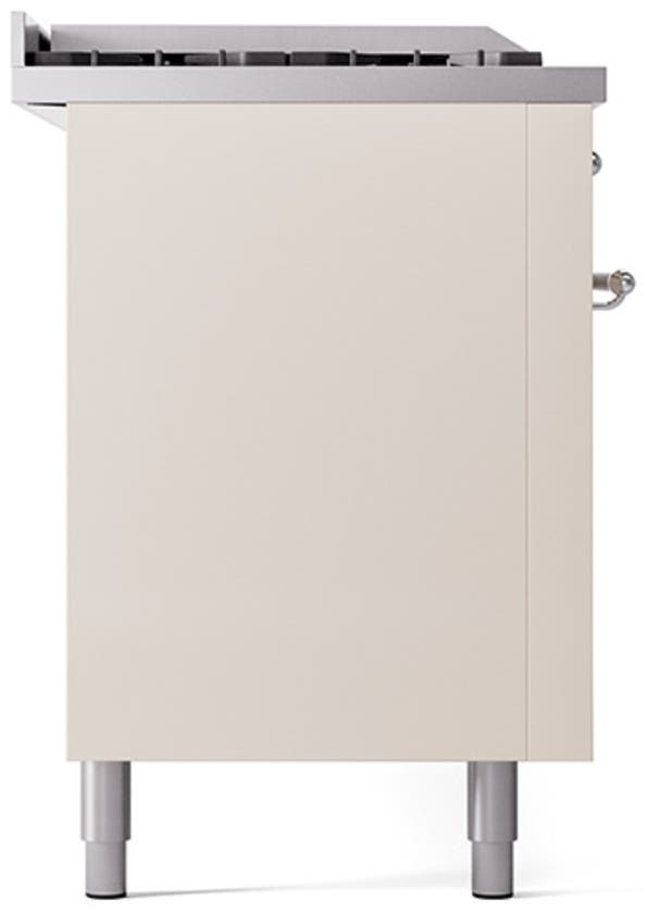 Ilve UN60FSQNMPAWCLP Antique White With Chrome Knobs, Liquid Propane