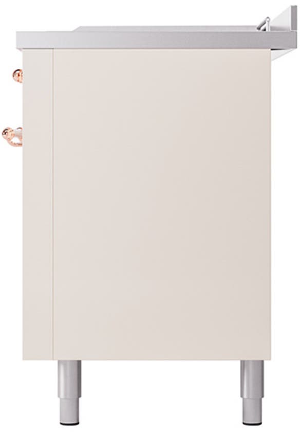 Ilve UN60FSQNMPAWPLP Antique White With Copper Knobs, Liquid Propane