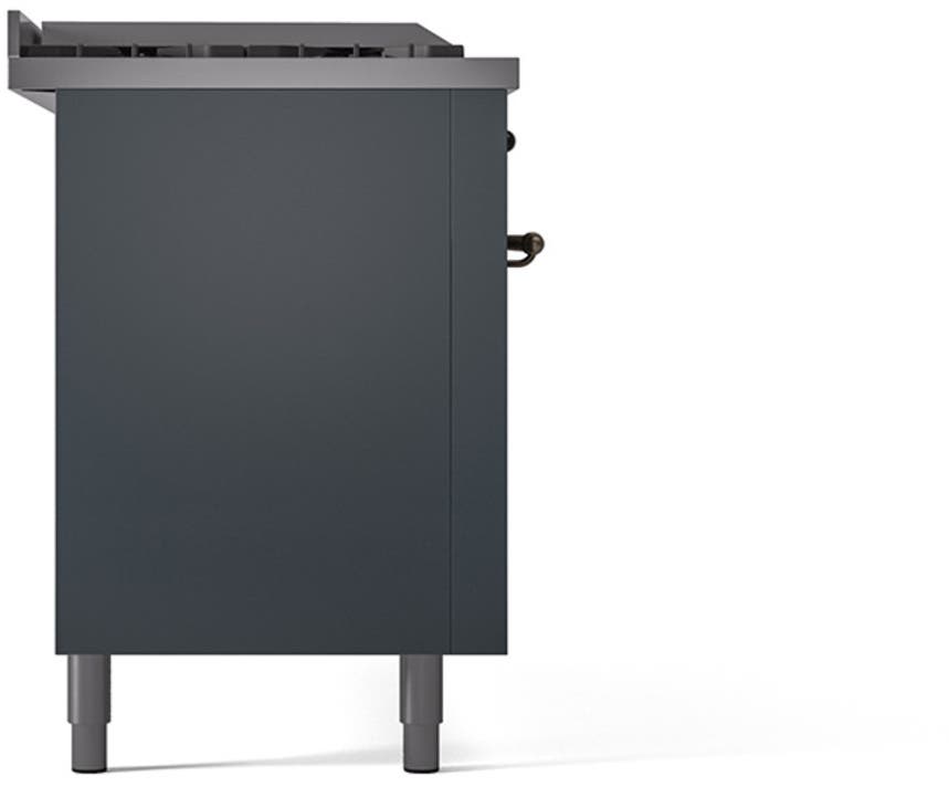 Ilve UN60FSQNMPBGBLP Blue Grey With Bronze Knobs, Liquid Propane