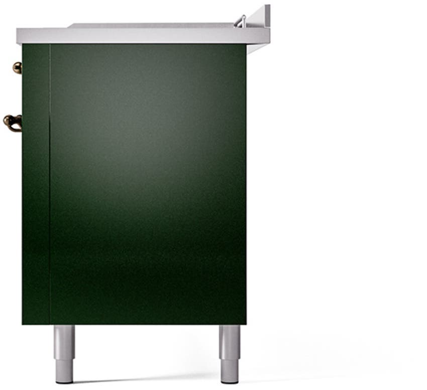 Ilve UN60FSQNMPEGBLP Emerald Green With Bronze Knobs, Liquid Propane