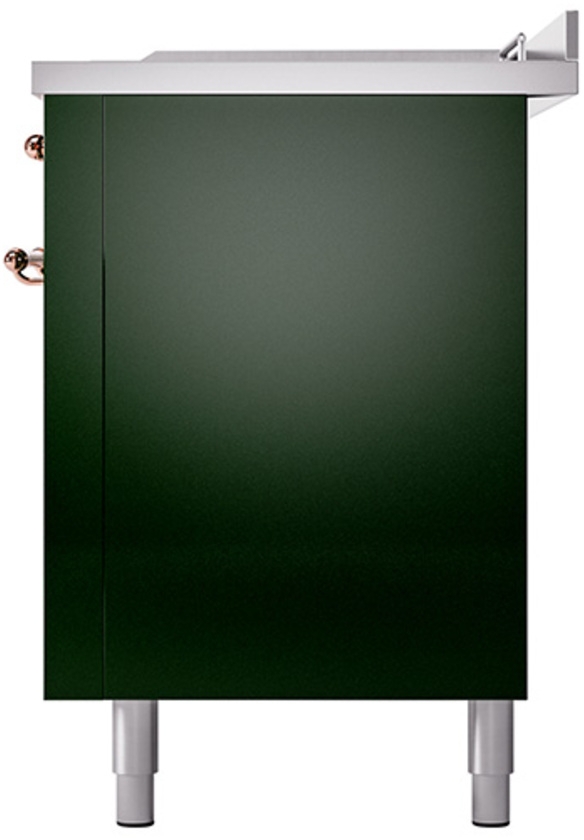 Ilve UN60FSQNMPEGP Emerald Green With Copper Knobs, Natural Gas