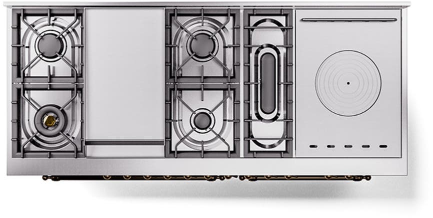 Ilve UN60FSQNMPMBBLP Midnight Blue With Bronze Knobs, Liquid Propane