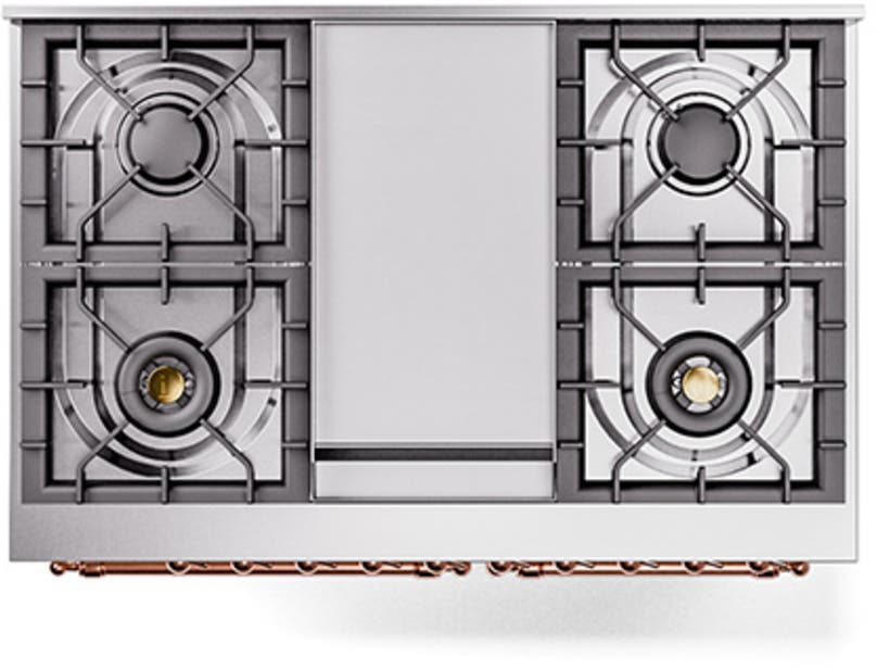 Ilve UND40FNMPAWP Antique White With Copper Knobs, Natural Gas