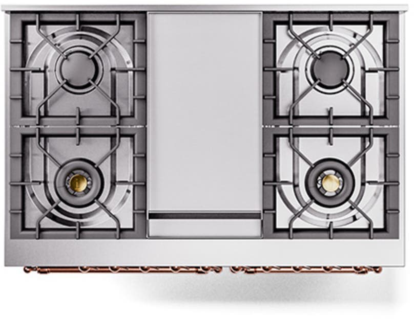 Ilve UND40FNMPMGPLP Graphite Matte With Copper Knobs, Liquid Propane