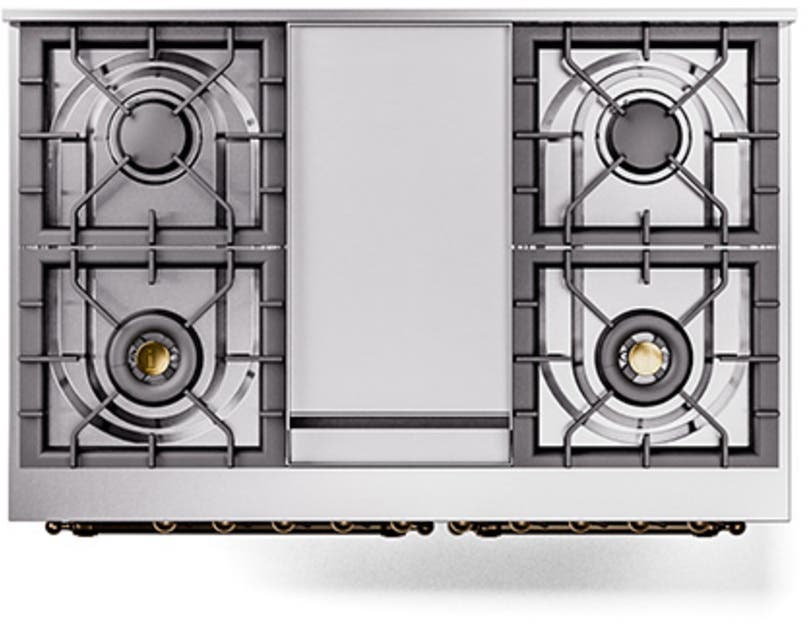 Ilve UND40FQNMPMBB Midnight Blue With Bronze Knobs, Natural Gas
