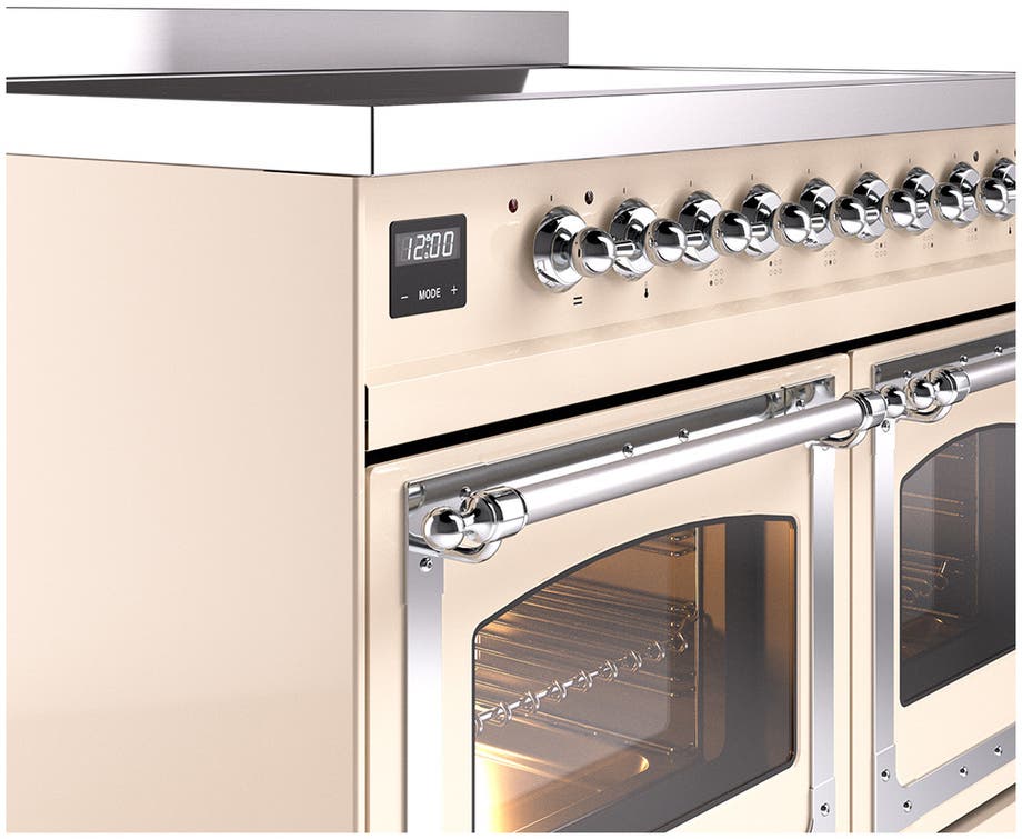 Ilve UNDI406NMPAWC Antique White With Chrome Knobs