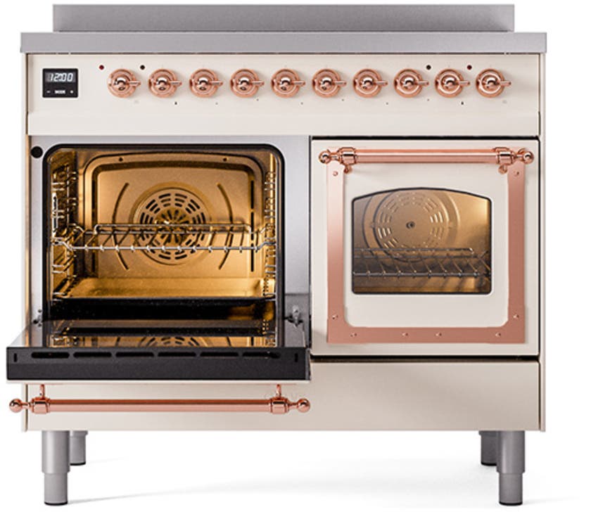 Ilve UNDI406NMPAWP Antique White With Copper Knobs