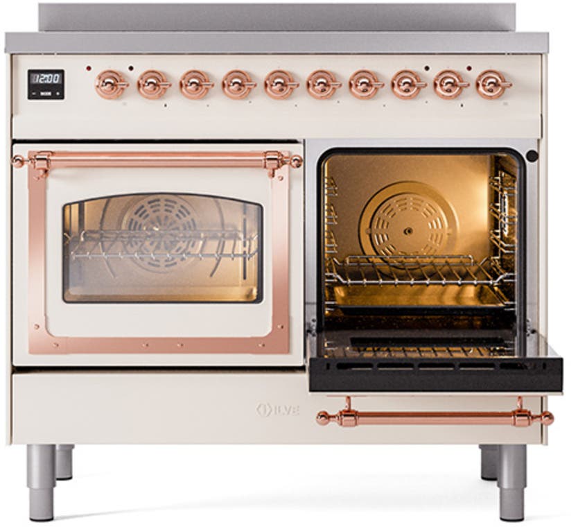 Ilve UNDI406NMPAWP Antique White With Copper Knobs