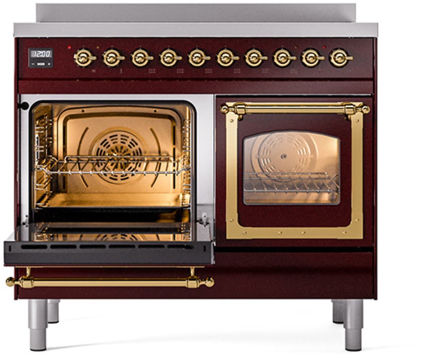 Ilve UNDI406NMPBUG Emerald Green With Brass Knobs