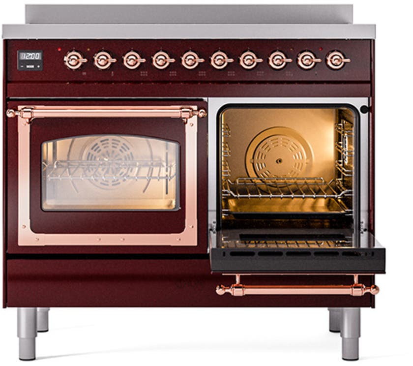 Ilve UNDI406NMPBUP Emerald Green With Copper Knobs