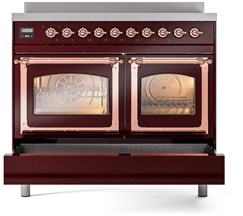Ilve UNDI406NMPBUP Emerald Green With Copper Knobs