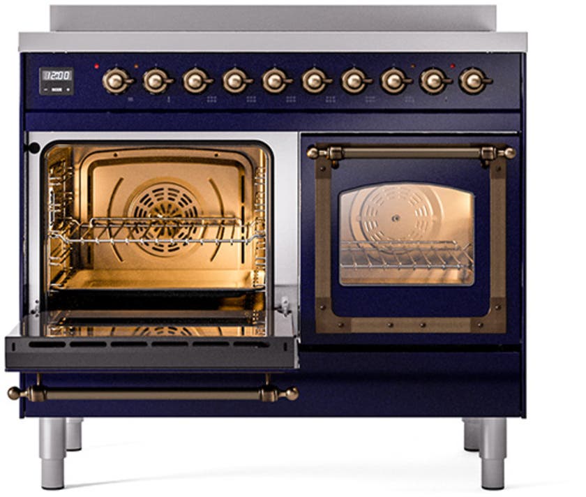 Ilve UNDI406NMPMBB Graphite Matte With Bronze Knobs