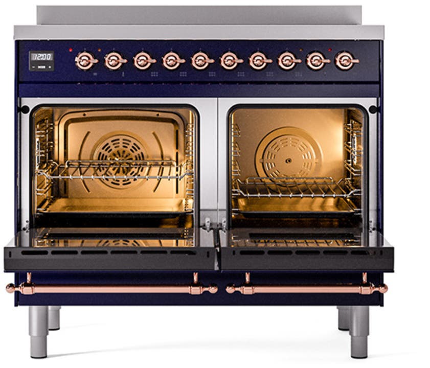 Ilve UNDI406NMPMBP Graphite Matte With Copper Knobs