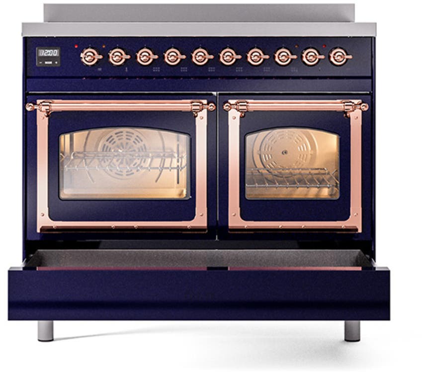 Ilve UNDI406NMPMBP Graphite Matte With Copper Knobs