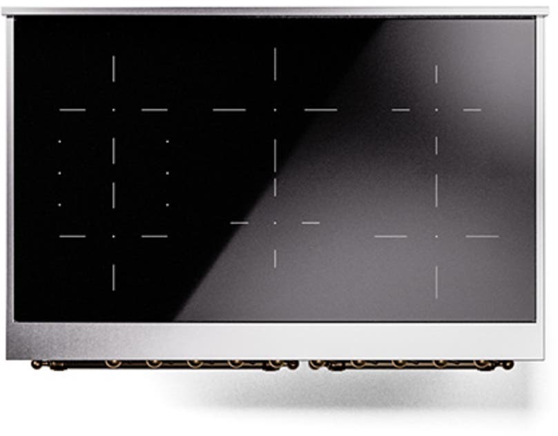 Ilve UNDI406NMPMGB Midnight Blue With Bronze Knobs