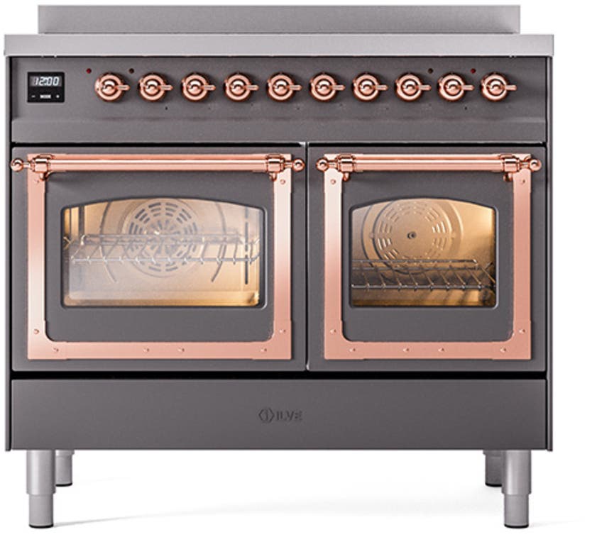 Ilve UNDI406NMPMGP Midnight Blue With Copper Knobs
