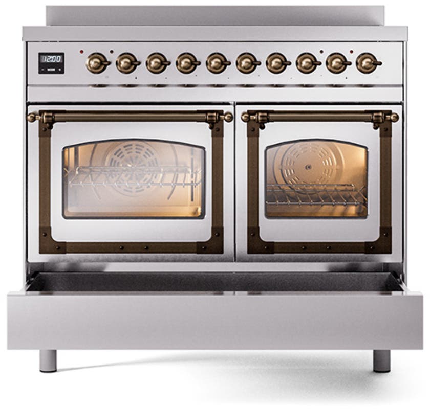 Ilve UNDI406NMPSSB Stainless Steel With Bronze Knobs