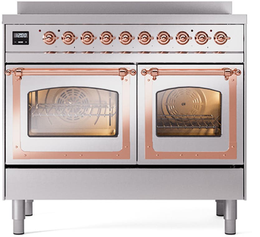 Ilve UNDI406NMPSSP Stainless Steel With Copper Knobs