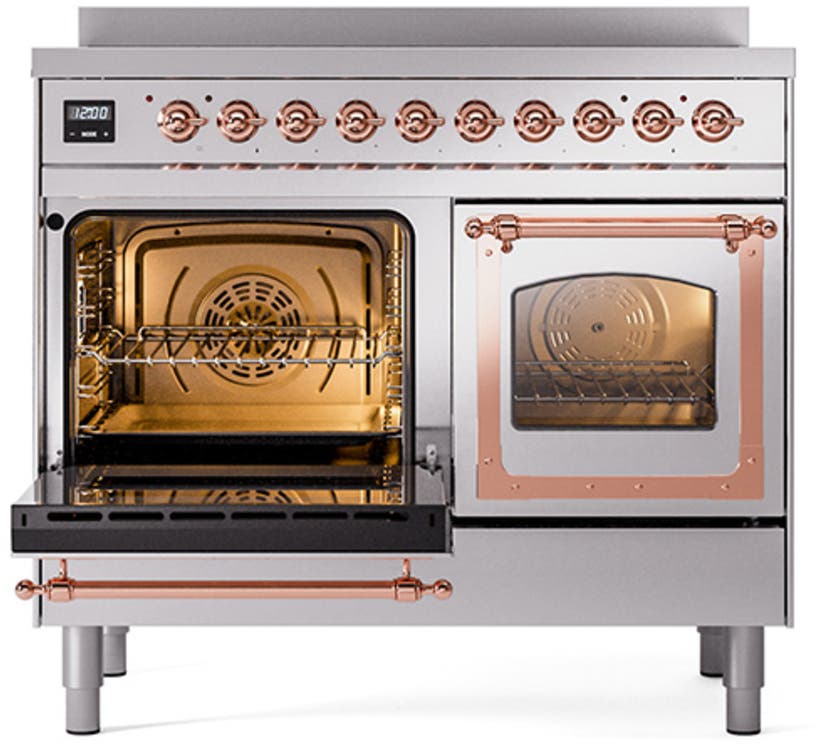 Ilve UNDI406NMPSSP Stainless Steel With Copper Knobs